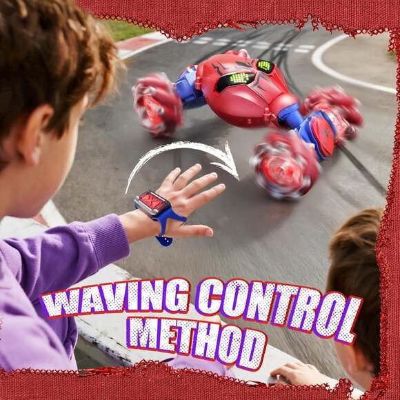 V993 4WD Stunt RC Spider Car Remote Control Toy with Gesture Sensing LED Lights - Picture 8 of 9